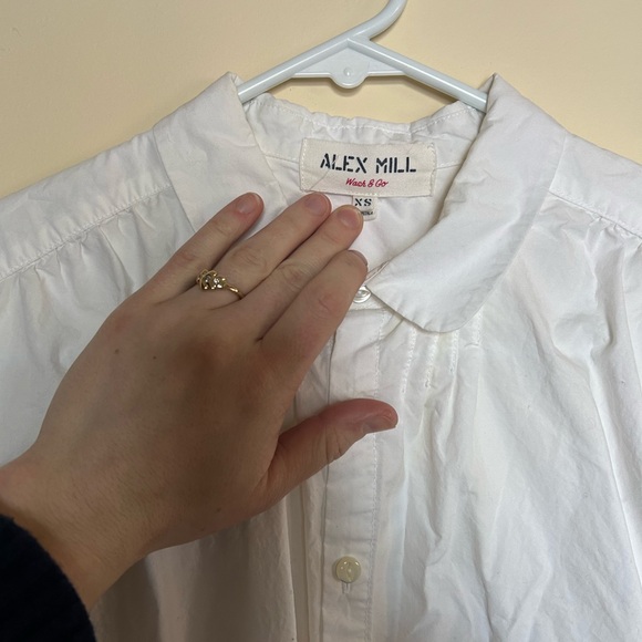 Alex mill kit blouse in white - Picture 3 of 4